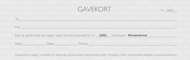 Gavekort kr.1.000,-